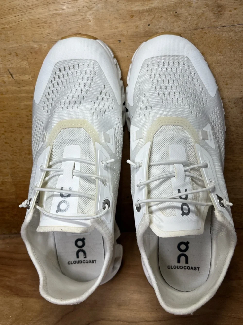 On Cloud 5 Coast LIGHTWEIGHT Womens Size 7 Running Shoes Sneakers Undyed White - Picture 7 of 12